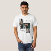 Best Daddy Ever Script | Family Photo Keepsake T-Shirt (Front Full)