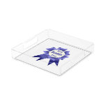 Best Daddy Ever winner award ribbon for Father Acrylic Tray