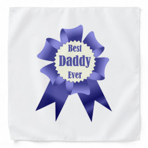Best Daddy Ever winner award ribbon for Father Bandana