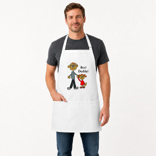 Best Daddy Father's Day Father Daughter Cartoon Adult Apron