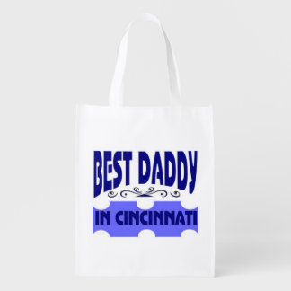 Best daddy in the city of Cincinnati Grocery Bag