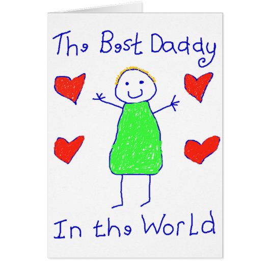 Best Daddy In The World Cards (Front)
