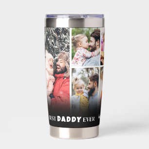 Best Daddy Photo Collage Father Insulated Tumbler