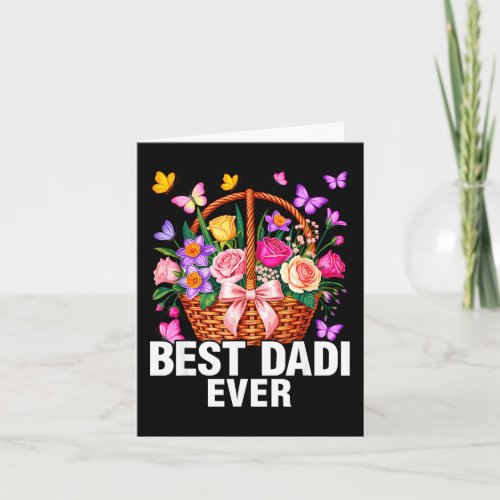 Best Dadi Ever Indian Grandma Family Mothers Day F Card