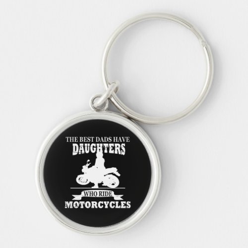 Best dads daughter ride motorcycle keychain