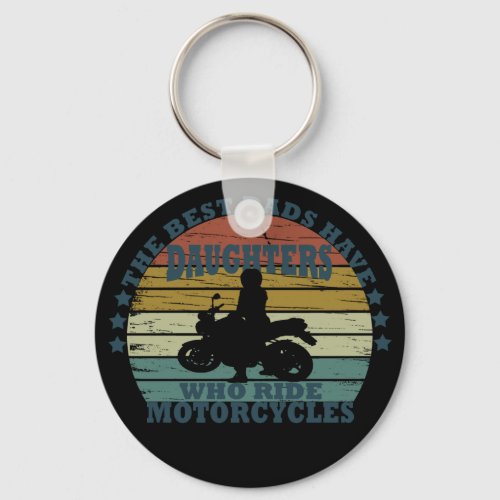 best dads daughter ride motorcycle keychain