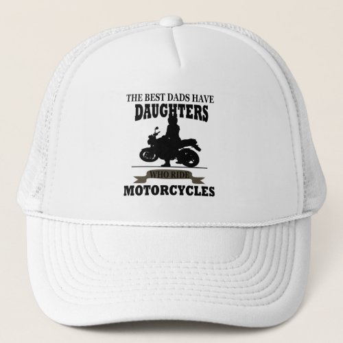 best dads daughter ride motorcycle trucker hat