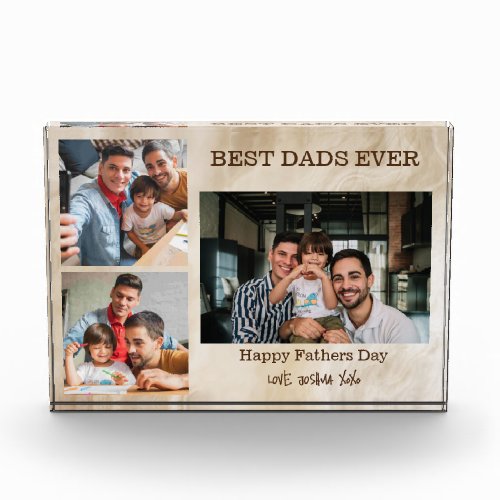Best Dads Ever 3 Photo Fathers Day Gift 