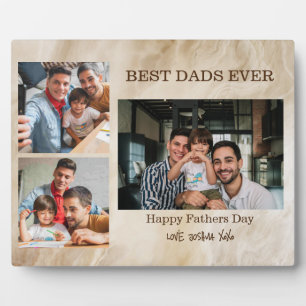 Best Dads Ever 3 Photo Fathers Day Gift Plaque