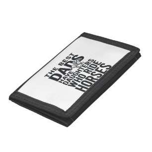 Best Dads Have Daughters Who Ride Horses Shirt Des Trifold Wallet