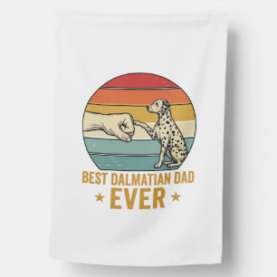 Best Dalmatian Dad Ever Vintage Fist Bump Shirt_1 House Flag