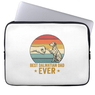 Best Dalmatian Dad Ever Vintage Fist Bump Shirt_1 Laptop Sleeve