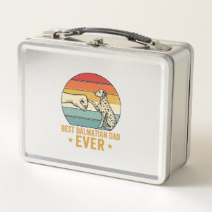 Best Dalmatian Dad Ever Vintage Fist Bump Shirt_1 Metal Lunch Box