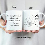 Best Daughter and Father Long Distance Love Coffee Mug<br><div class="desc">This is a Best Daughter and father Long Distance relationship Love Coffee Mug. with Customizable name and a quote on front.</div>