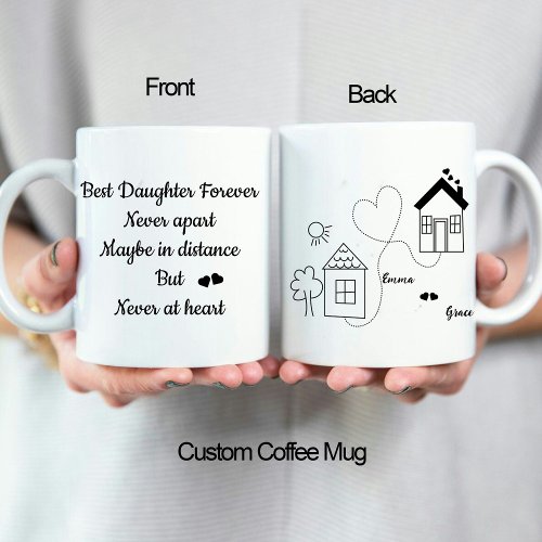 Best Daughter and Father Long Distance Love Coffee Mug