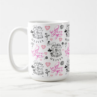 Best Daughter Birthday Custom Text Coffee Mug