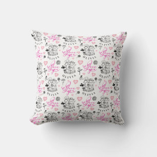 Best Daughter Birthday Custom Text Throw Pillow