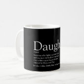 Best Daughter Ever Definition Simple Modern Coffee Mug (Front Left)