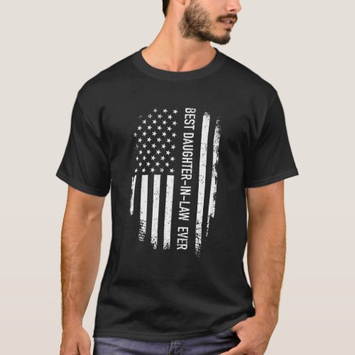 Best Daughter_In_Law Ever Us American Flag T_Shirt