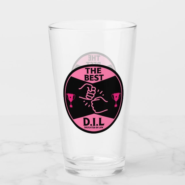 Best Daughter-In+law Gifts Glass (Front)
