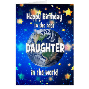 Best Daughter In The World Birthday Cards