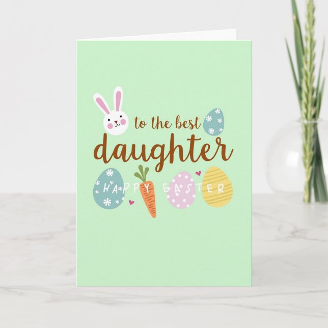 Best Daughter Spring Celebration Card (Front)