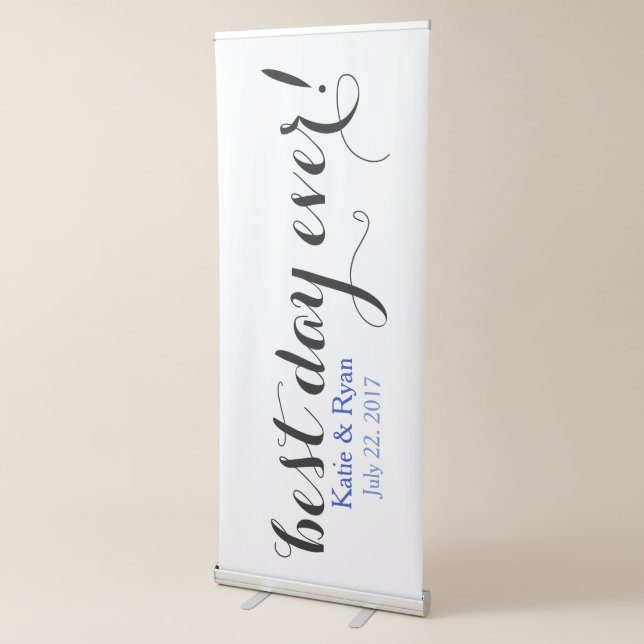 Best Day Ever Bride Groom Wedding Reception Sign (3/4)