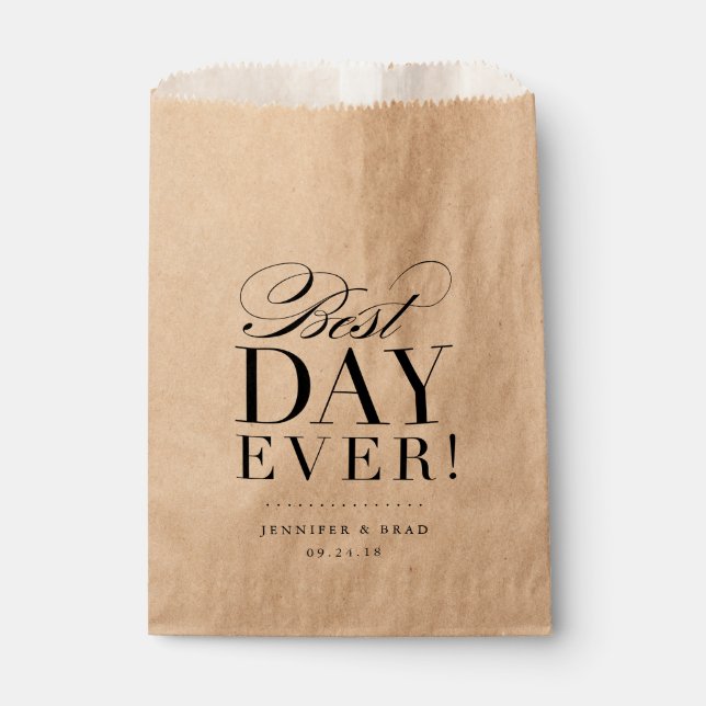 Best Day Ever Favor Bag (Front)