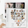 Best Day Ever Heart Shaped Photo Collage Wedding 3 Ring Binder