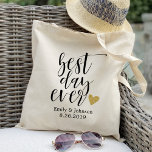 best day ever,personalized wedding welcome,gift tote bag<br><div class="desc">Check out over 100 popular styles of wedding tote bags from the "Wedding Tote Bags" collection of my shop!</div>