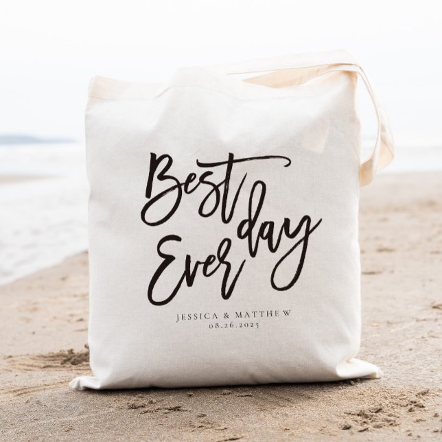 Best day ever, Personalized Welcome Tote Bag (Creator Uploaded)