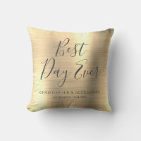 Best Day Ever Rose Gold Metallic Wedding