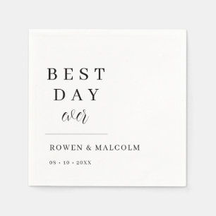 Best Day Ever Wedding Napkins