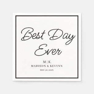 Best Day Ever Wedding Napkins