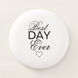 Best Day Ever Wedding Party Wham O Frisbee Design