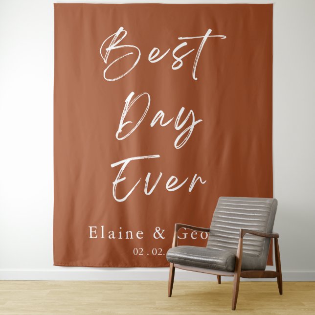 Best Day Ever Wedding Photo Prop Backdrop (In Situ)