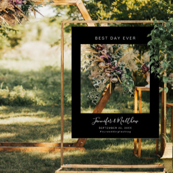 Best Day Ever | Wedding Photo Prop Frame Foam Board by IYHTVDesigns at Zazzle