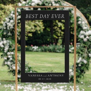 Best Day Ever Wedding Selfie Photo Frame Foam Board