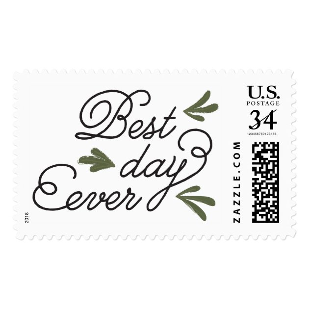 Best Day Ever Wedding Stamp