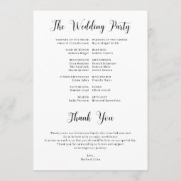 Best Day Ever Wedding Timeline Program 