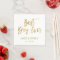 Best Day Ever White and Gold Foil Napkins