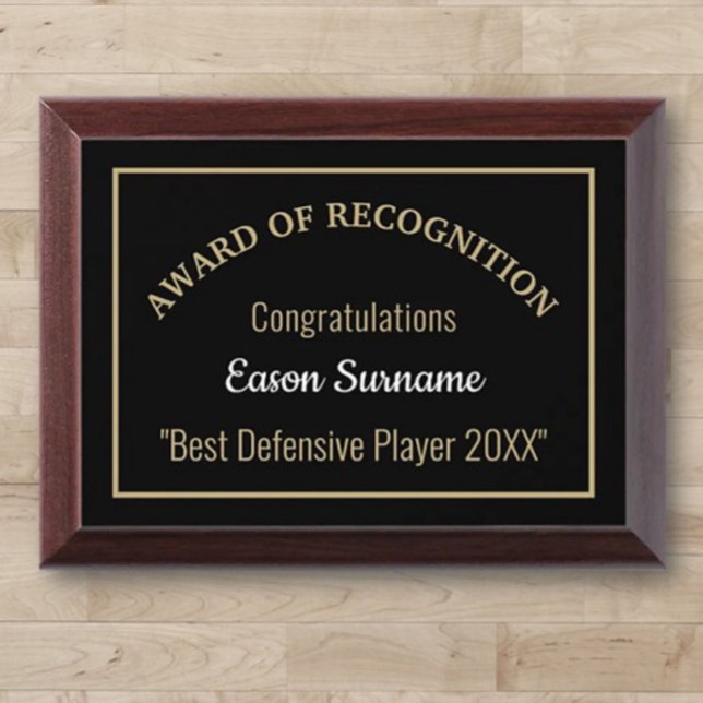 Best Defensive Player Award Plaque (Creator Uploaded)