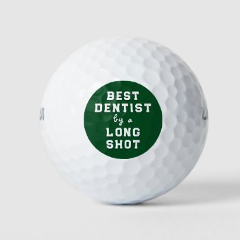Best Dentist Gift Golf Balls by ebbies at Zazzle
