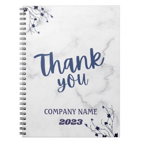 Best Design Customize Name White Marble Notebook