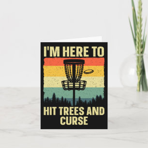 Best Disc Golf Art For Men Women Kids Disc Golfer  Card
