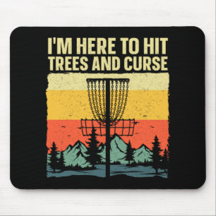 Best Disc Golf Art For Men Women Kids Disc Golfer Mouse Pad