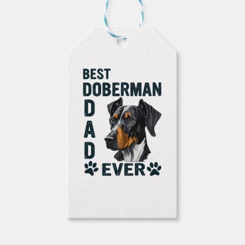 Best Doberman Dad Ever Gift Tags