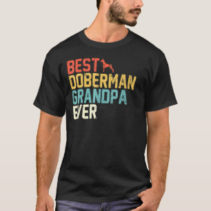 Best Doberman Grandpa Ever Retro Grandpa T-Shirt
