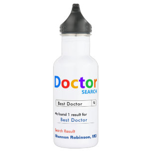 Best Doctor Award Search Stainless Steel Water Bottle