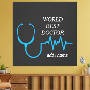 Best Doctor Ever Appreciation Personalized Gifts Canvas Print